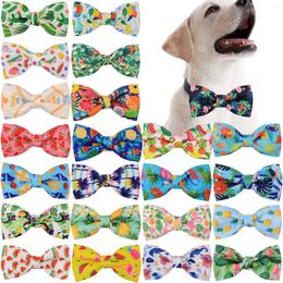 Dog Apparel Collar Accessories Bowtie Summer Remove For 50/100pcs Fruit Ties Dogs Bow Pets Small-large