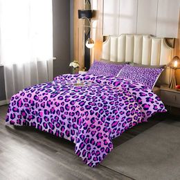 Bedding sets Leopard Comforter Set Quilt with 1 and 2 cases for Kids Bedroom All Season Full Queen Size H240521 E43I