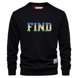 Men's Hoodies Sweatshirts Hot selling Japanese/Korean style printed letter mens sweater autumn and winter long sleeved cotton hoodie classic Q240521