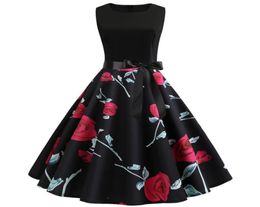 Fashion Wedding Dress Sexy Casual Dresses Women039s Sleeveless Cocktail Floral Printed Party Summer Wedding Guest Dress4763120