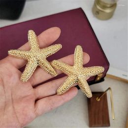 Stud Earrings XIALUOKE Vintage Exaggerated Metal Ocean Style Starfish For Women Party Jewellery Gifts