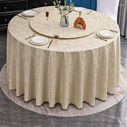 Table Cloth Round Dining Turntable Cover Waterproof Oil Resistant And Washable Household Mat Circular Tablecloth