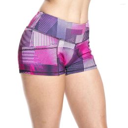 Women's Shorts High Ladies Yoga Quick Printed Sports Dry Running Fitness Strength Pants Biker Camouflage Short Simple