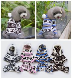 Designer Soft Winter Warm Pet dog clothes pet clothing Deer cotton puppy dogs coat winter jacket for small dogs sweatshirt girl9387873