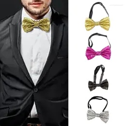 Bow Ties Uniform Necktie Stage Performances Sequins Tie Birthday Gift For Girls Female H7EF