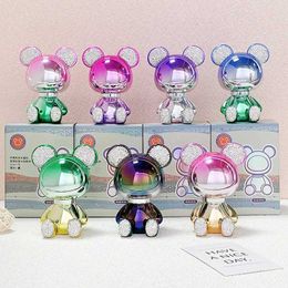 Action Toy Figures Cancan Bear Aromatherapy Diamond Bears Car Accessories Home Decoration Fragrance Beads Leave The Air Fresh Gift H240523