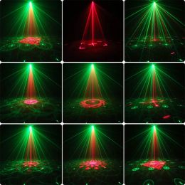 ESHINY MINI RG Laser 32 Patterns Projector Party Light DJ Dance Disco Bar Family Room Christmas Effect Stage Lamp Show Y11N8