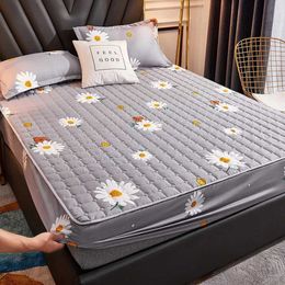 Bedding sets WOSTAR Thicken quilted mattress protector cover couple luxury double bed elastic fitted sheet style king size protection pad 180 H240521 FC3N