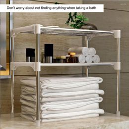 Kitchen Storage Microwave Oven Shelf Anti-corrosive Spices Towel Cosmetic Rack