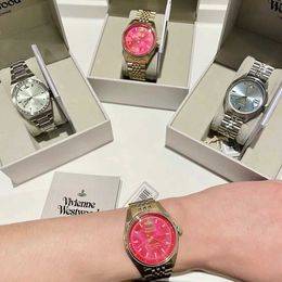 Wristwatches Rose Red Dragon Fruit Planet Logo Watch Mint Green Quartz Women's Watch Small Gold Watch Small Blue Watch T240522