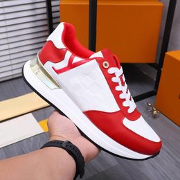 Designer Luxury Casual Shoes 2023ss Low-top Leather Sneakers Men Rivoli Sneaker Boot Calfskin Blended Fabrics Street Style Bi-color Retro Trainers Top Quality 38-45