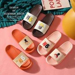 Slippers Cartoon Couples Women Men Casual Summer Beach Slides House Outdoor Thick Soled Sandals Boys Girls Ladies Bathroom Shoes