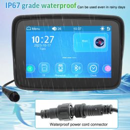 Car Universal 5 Inch Waterproof IP67 Wireless Motocycle Carplay Android Auto GPS Screen Bluetooth Motorcycle Navi Multimedia Player