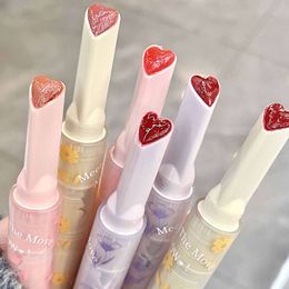 Gege bear flower language secret lipstick water light mirror jelly white love lipstick pen