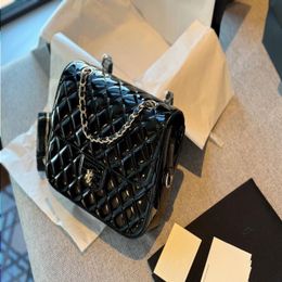 10A Fashion Handbags Patent Metal Womens Classic Flap Leather Bags With Hardware Charm Star Gold Quilted Style Chian Crossbody Rectangu Pvgd