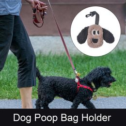 Poop Bag Dispenser Portable Cute Doggy Bag Holder Dispenser Refillable Dog Waste Bag Holder Multifunctional Small Dog Bag