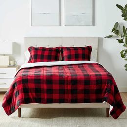 Bedding sets Grey White Plaid Quilt Full Queen Size Geometric Set Soft Breathable Cover ic Home Decor for All Season H240521 7HGD