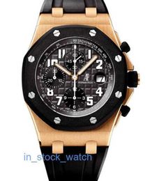 AAoipiy Watch Luxury Designer Offshore 18K Rose Gold Automatic Mens Watch 25940OK