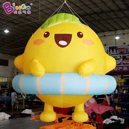 Inflatable Fruit Cartoon Model Cute Lemon Pineapple Peach Cartoon Image Mall Opening Event