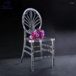 Camp Furniture 20 Pcs Transparent Chair Acrylic For Weeding Banquet Crystal Seat Family El Dining Room Decoration