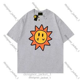 T Shirt Men Drawdrew Designer T Shirt Smiley Sun Playing Cards Tee Draw T Shirt Graphic Printing Tshirt Summer Trend Short Sleeve Casual Shirts c389