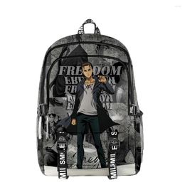 Backpack Cartoon Luxury Attack On Titan 3D Print Schoolbag Boys/Girls Big Students Oxford Waterproof Laptop Travel Bags