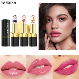 YANQINA Yan Qina Flower Lipstick lipstick Thousands of People Colourful Gold Foil Jelly Colour Changing Lipstick Colour Makeup