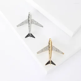 Brooches Fashion Jacket Lapel Pin Alloy Airplane Brooch Wedding Corsage Men Office Accessories Suit Jewelry Gifts