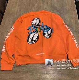 chrome American buyer hearts crosin Matty boy orange crew neck4325543