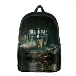Backpack Hip Hop Little Nightmares 2 School Bags Boys Girls Mini Travel 3D Oxford Waterproof Notebook Fashion Shoulder Backpacks