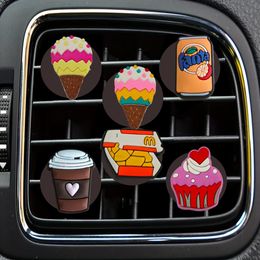 Interior Decorations Food Cartoon Car Air Vent Clip Clips Freshener Outlet Per Conditioner Conditioning Drop Delivery Otx2G Otjwo Ot2 Oteo7