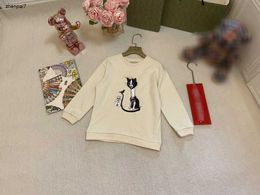 Top fashion kids sweater Cute cat print sweatshirts for boy girl Size 100-160 CM high quality autumn child pullover Sep20