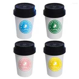 Non-flammable Car Air Freshener Milk Tea Cup Fragrance Scent Small Solid For Cars