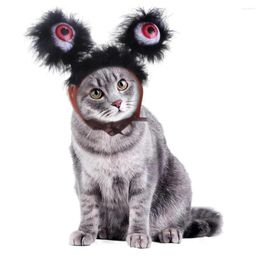 Dog Apparel Cat Role-playing Hair Band Cute And Fun Pet Decoration Light Grey Halloween Party Clothing Accessories