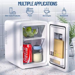 Mini Fridge 4L Portable Drinks Small with Cooling and Heating Function for Home Office Car Camping Vevor Refrigerator 240518