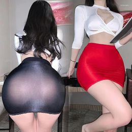 Skirts FREEAUCE See Through High Waist Tight Pencil Mini Skirt For Women Night Club Wear Sexy Sheer Short Long Transparent Dress