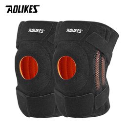 AOLIKES 1 Pair Braces with Side Stabilisers Pain,Patella Knee Support for Men and Women - Running,Cylcing,Climbing L2405
