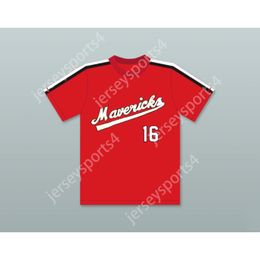 CUSTOM ROB NELSON 16 PORTLAND MAVERICKS RED BASEBALL JERSEY THE BATTERED BASTARDS OF BASEBALL NEW ANY Name Number TOP Stitched S-6XL