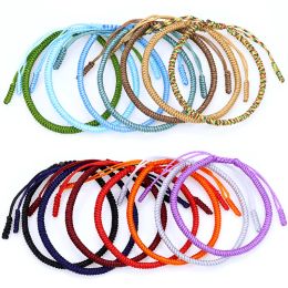 2024 Bohemian Tibetan Woven Rope Bracelet for Women Men String Chain Adjustable Lucky Rope Corn Knot Bracelet Jewellery