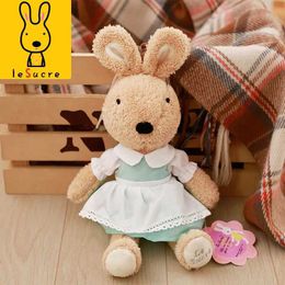 Plush Dolls 1pc Cute Le Sucre Rabbit Plush Toys Soft Maid Outfit Bunny Rabbits Stuffed Plush Dolls for Children Girls Birthday Gifts H240521 X2X7