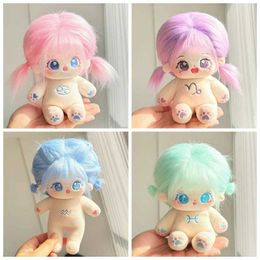 Dolls 20cm idol doll plush twelve zodiac signs cotton star doll Kawaii filled baby plush doll toy fan collection childrens gifts S2452202 S2452203
