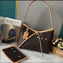 Designer Tote Bag Carry Shopping Bag Handbag Designer Cowhide Genuine Leather Plain Hardware Letter Buckl High Quality Shoulder Purse Colorful Letter Printing