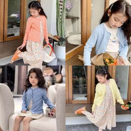 Przedsprzedaż (statek w maju) 2024 BP Summer Kolorowy pusty swetra na dzianiny Baby Girl Spring Ubranie Boy Blue Cardigan L2405 L2405