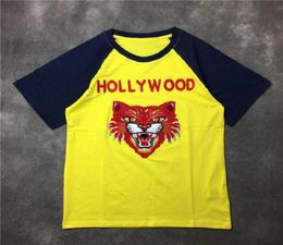 Fashion Mens T Shirt 2020 Famous Street High Quality Tiger Embroidery Short Sleeve Shirts 20ss Men Women Couples Style Hip Hop Tee6448235