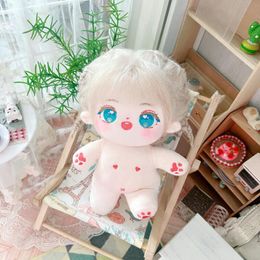 2024 Creative Fried Hair Star Doll DIY Cotton Doll Doll 20CM Skeleton Baby Clothing Set 20cm