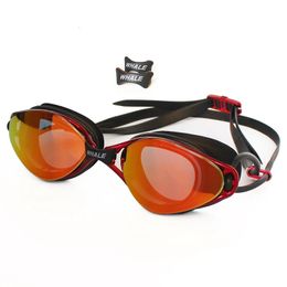 Whale Men Women Professional Adults Waterproof Anti-Fog Lens Swim Goggles Breaking UV silicone swimming glasses Eyewear in pool 240522