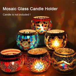 Candle Holders Moroccan Style Holder Handmade Mosaic Romantic Candlelight Dinner Wedding Party Lamp Home Decoration Candelabra