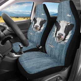 Car Seat Covers Protector Auto Decor Cute Cow Set For Women Men High Quality Full Comfortable Front Cover