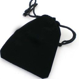 Black Velvet Drawstring Bag 20x30cm8 x 12 inch Makeup Jewellery set Gift Pouch Storage Sack 2663