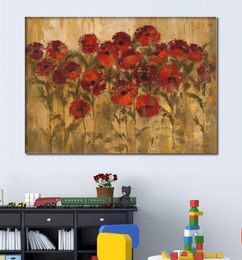 Handmade Abstract Oil paintings flowers Sunshine Floral modern art on canvas for living Dining room Wall decor3222053